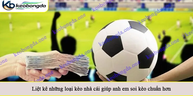 Liệt kê những loại kèo nhà cái giúp anh em soi kèo chuẩn hơn