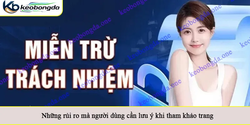 Những rủi ro mà người dùng cần lưu ý khi tham khảo trang